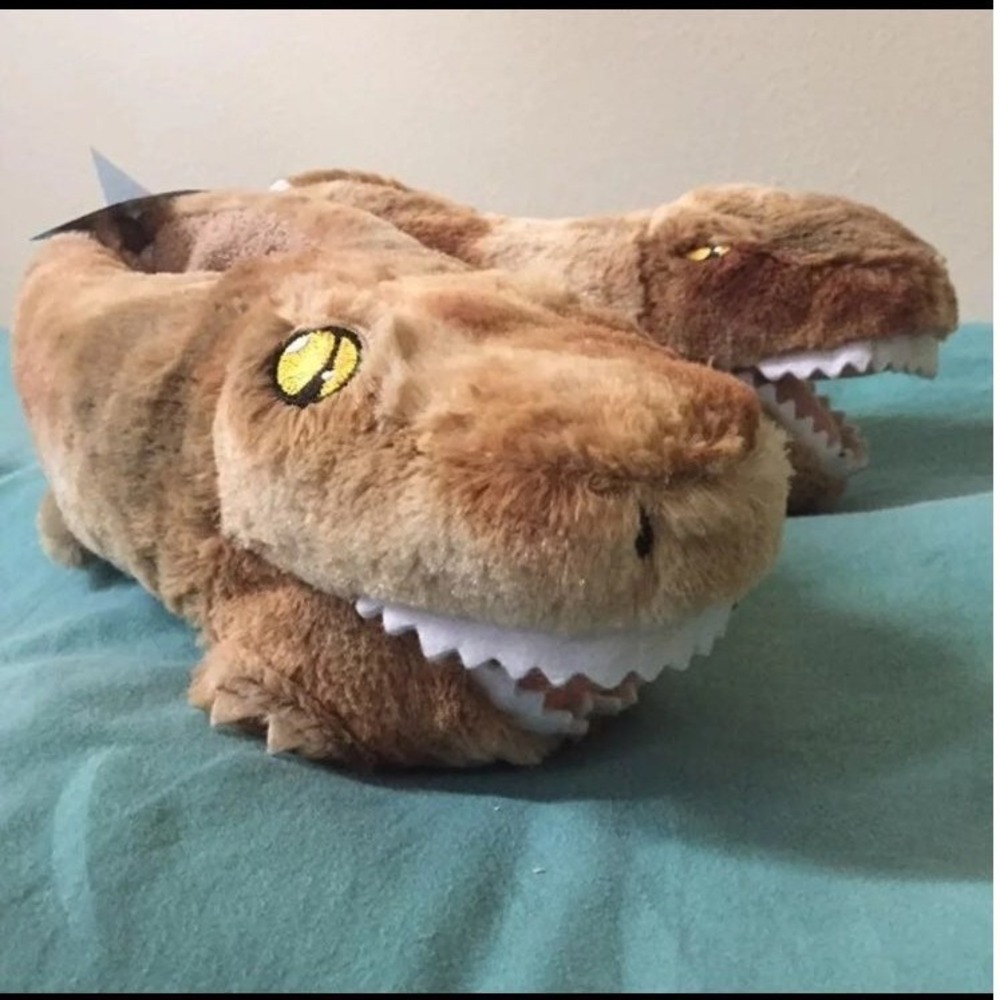 NWT Build a Bear Workshop Slippers Dino Dinosaur 9/10